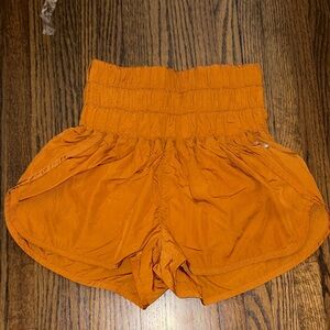 FP Movement by Free People High-Waisted Orange Shorts